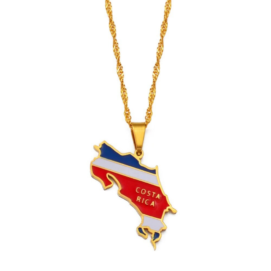 18k Gold Plated Costa Rica Necklace