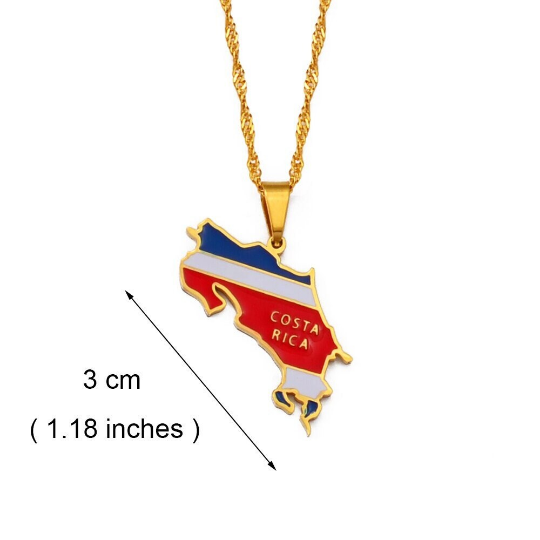 18k Gold Plated Costa Rica Necklace