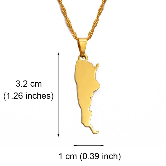 18k Gold Plated Argentina Necklace