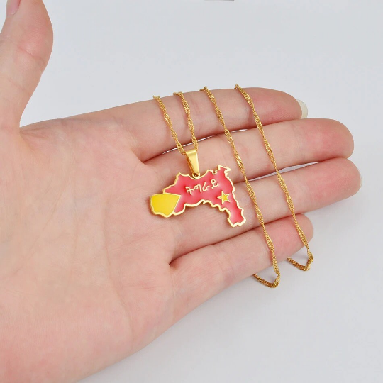 18k Gold Plated Ethiopia Tigray Necklace