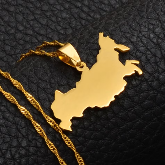 18k Gold Plated Russia Necklace