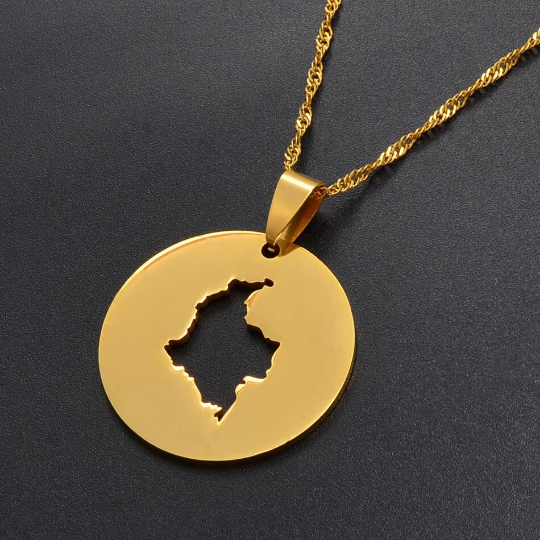18k Gold Plated Colombia Necklace