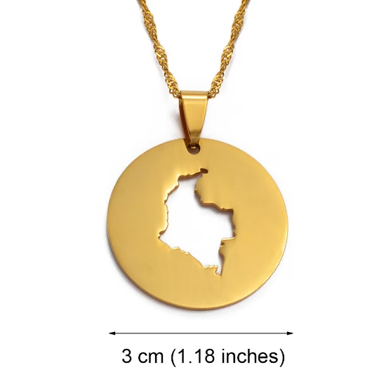 18k Gold Plated Colombia Necklace