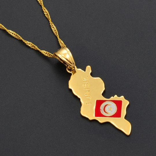 18k Gold Plated Tunisia Necklace