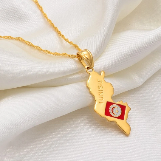 18k Gold Plated Tunisia Necklace