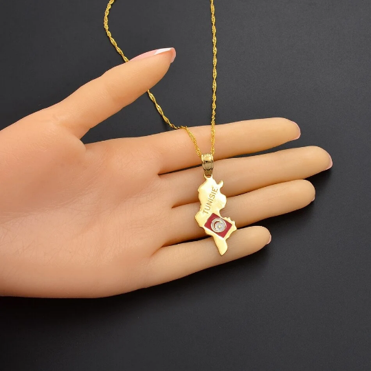 18k Gold Plated Tunisia Necklace