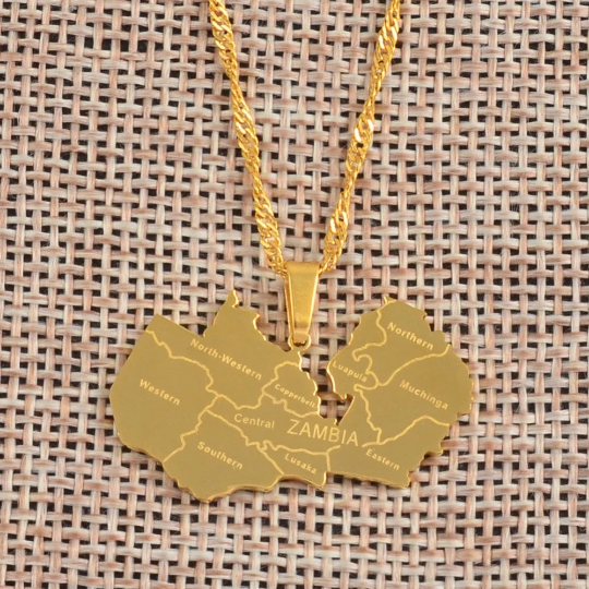 18k Gold Plated Zambia Necklace