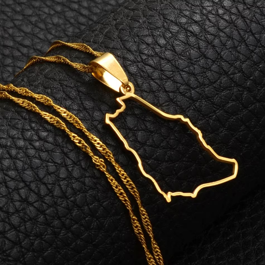 18K Gold Plated Saudi Arabia Necklace