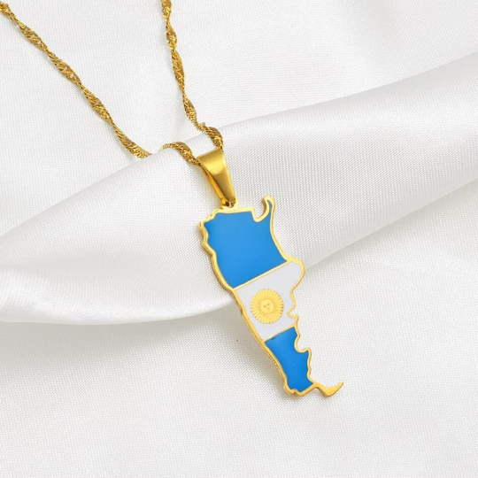 18k Gold Plated Argentina Necklace