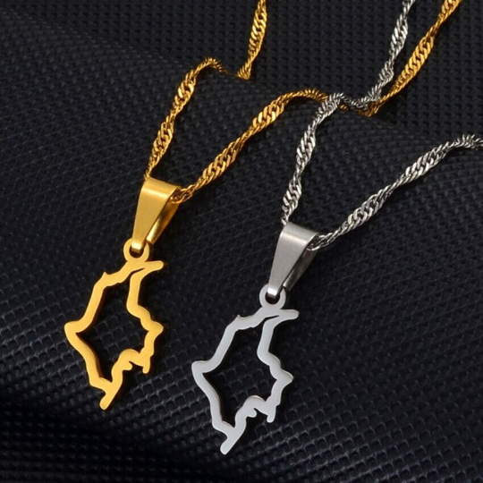 18K Gold Plated Minimalist Colombia Necklace