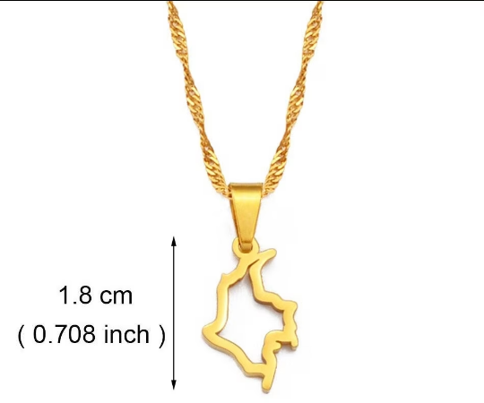 18K Gold Plated Minimalist Colombia Necklace