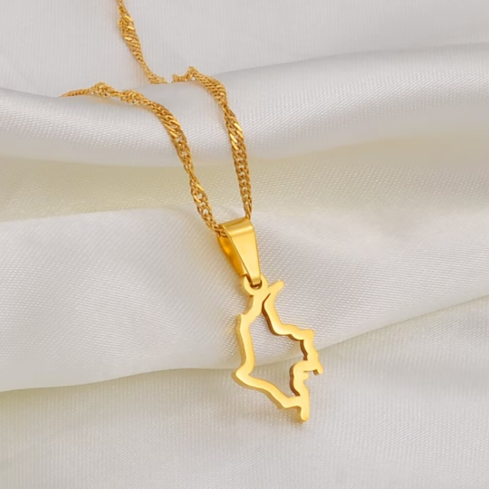 18K Gold Plated Minimalist Colombia Necklace