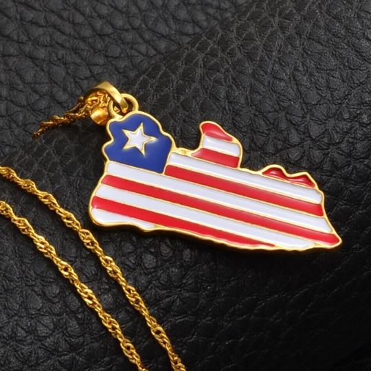 18K Gold Plated Liberia Necklace