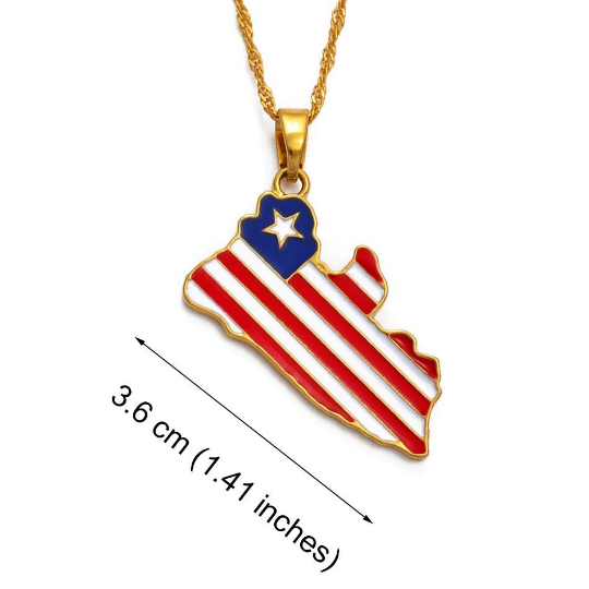 18K Gold Plated Liberia Necklace