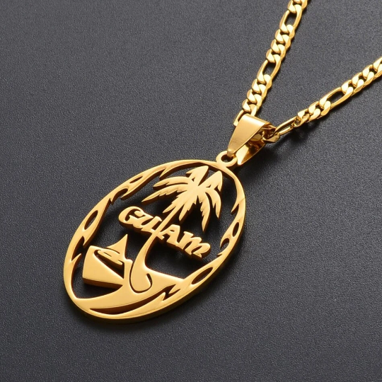 18k Gold Plated Guam Map Necklace, Guam Necklace, Guam Flag, Guam Jewelry, Guam Pendant, Guam Gifts, Guam Earrings, Guam Tshirt, Earrings