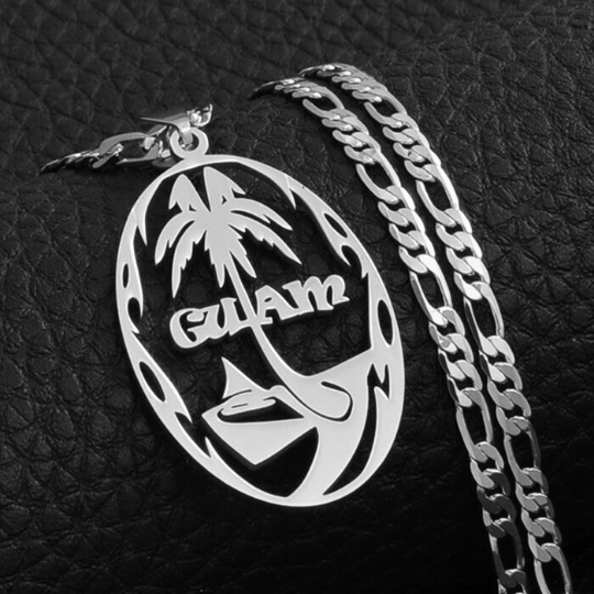 18k Gold Plated Guam Map Necklace, Guam Necklace, Guam Flag, Guam Jewelry, Guam Pendant, Guam Gifts, Guam Earrings, Guam Tshirt, Earrings