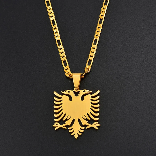 Albania Eagle 18K Gold Plated Necklace / Albanian Eagle Jewelry / Albania Eagle Pendant / Albania Eagle Gift