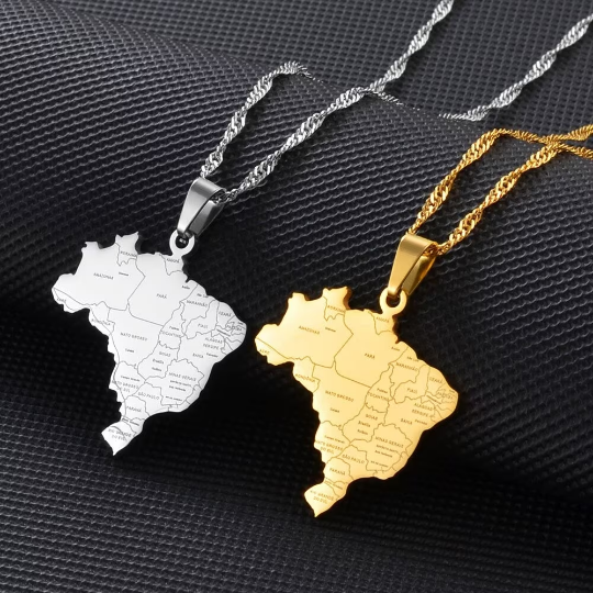 18k Gold Plated Brazil Necklace
