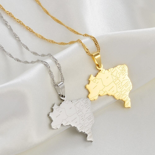 18k Gold Plated Brazil Necklace