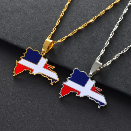 18k Gold Plated Dominican Republic Necklace