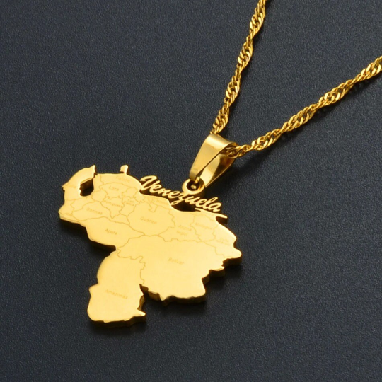 18K Gold Plated Venezuela Necklace