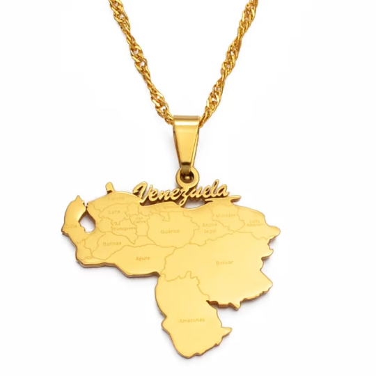 18K Gold Plated Venezuela Necklace
