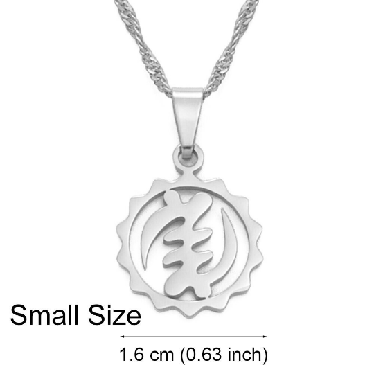 18K Gold Plated African Symbol  Necklace