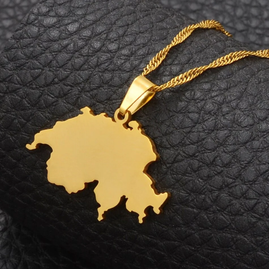 18K Gold Plated Switzerland Necklace