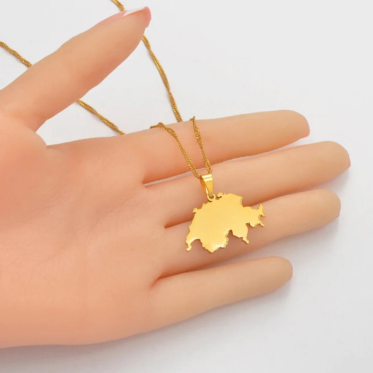 18K Gold Plated Switzerland Necklace