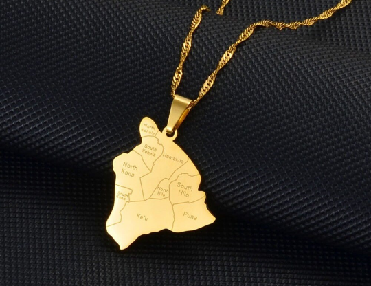 18K Gold Plated Hawaii Necklace