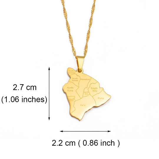18K Gold Plated Hawaii Necklace