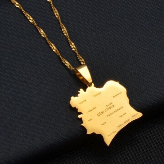 18K Gold Plated Ivory Coast Necklace