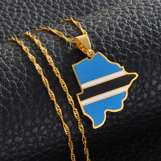 18K Gold Plated Botswana Necklace