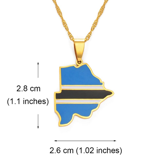 18K Gold Plated Botswana Necklace