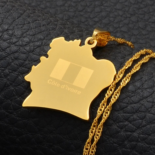 18K Gold Plated Ivory Coast Necklace
