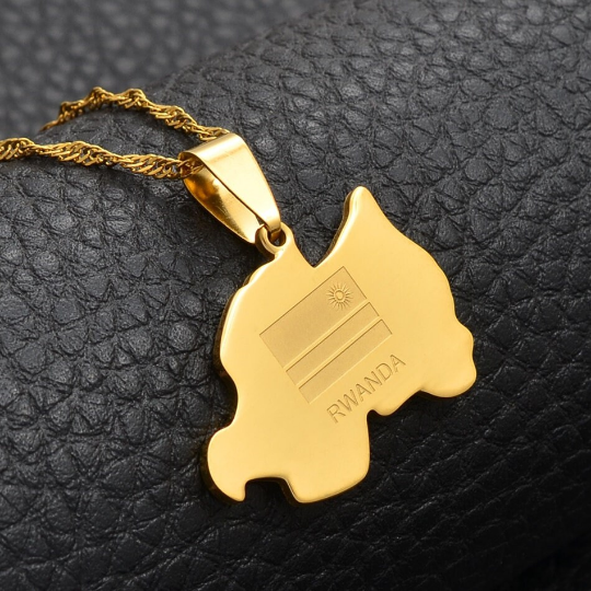 18K Gold Plated Rwanda Necklace