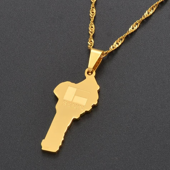 18K Gold Plated Benin Necklace