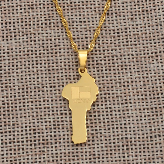 18K Gold Plated Benin Necklace