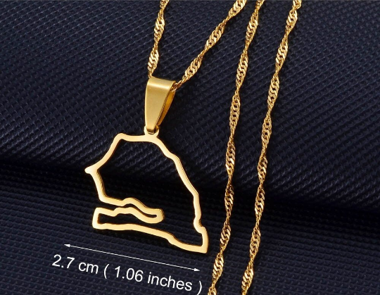 18K Gold Plated Senegal Necklace