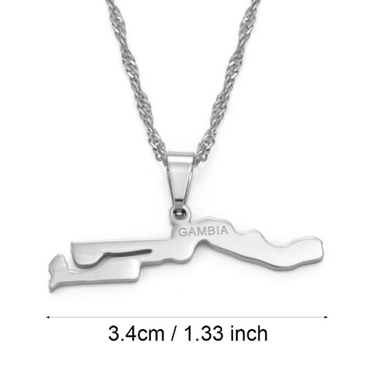 18K Gold Plated Gambia Necklace