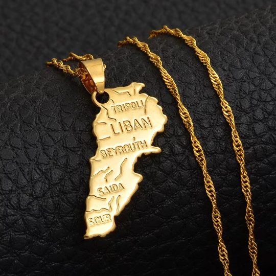 18K Gold Plated Lebanon Necklace