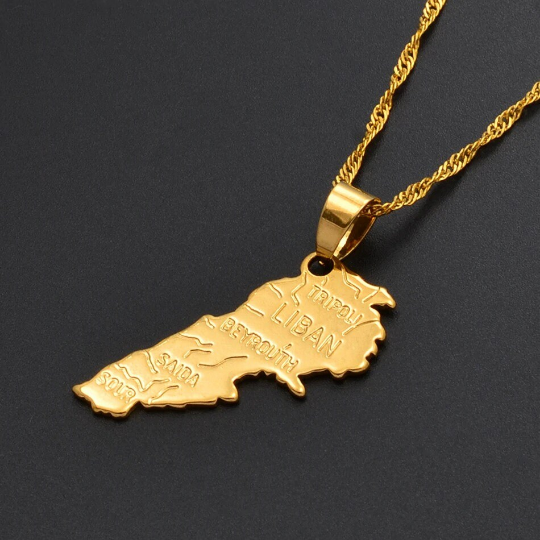 18K Gold Plated Lebanon Necklace