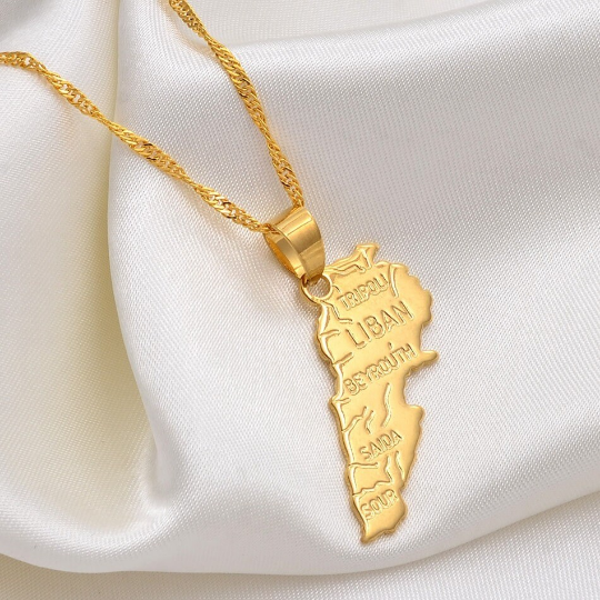 18K Gold Plated Lebanon Necklace