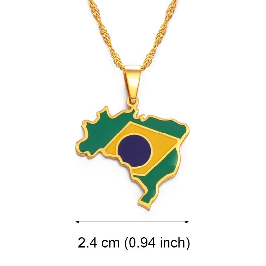 18K Gold Plated Brazil Necklace