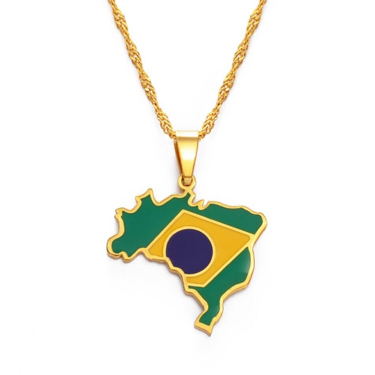 18K Gold Plated Brazil Necklace