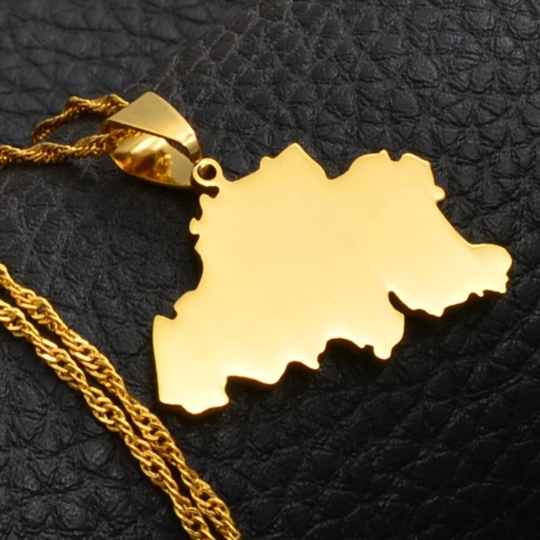 18K Gold Plated Belgium Map Necklace, Belgium Necklace, Belgium Flag, Belgium Jewelry, Belgium Pendant, Belgium Gifts, Belgium Earrings