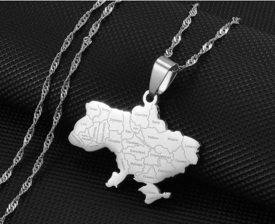 18K Gold Plated Ukraine Necklace