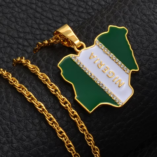 18K Gold Plated Africa Nigeria Necklace
