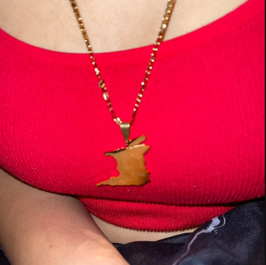 18K Gold Plated Trinidad and Tobago Necklace