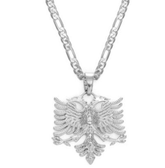 18K Gold Plated Albania Eagle Necklace